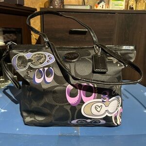 Coach Black and Purple Women's Bag